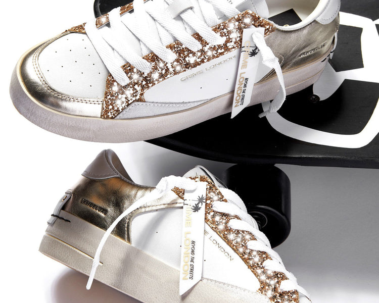 Sneakers Crime London donna uomo in pelle dal design street urbano, ideali per l’uso quotidiano.