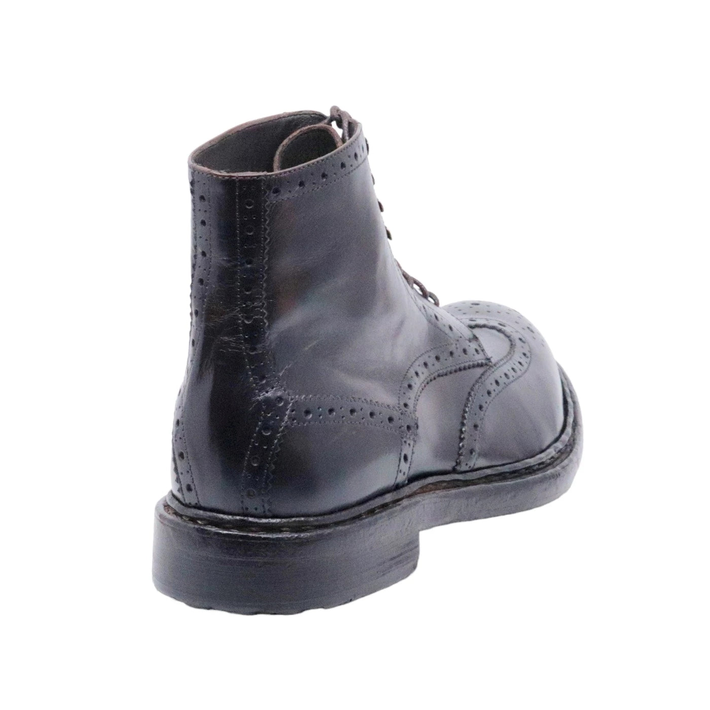 Crispiniano 6090 stivaletto da uomo in pelle di colore marrone 