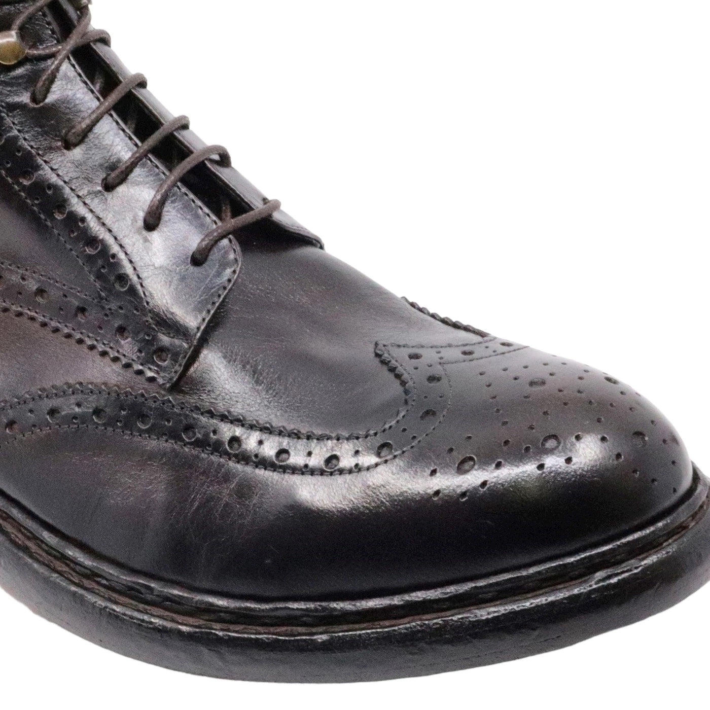 Crispiniano 6090 stivaletto da uomo in pelle di colore marrone 
