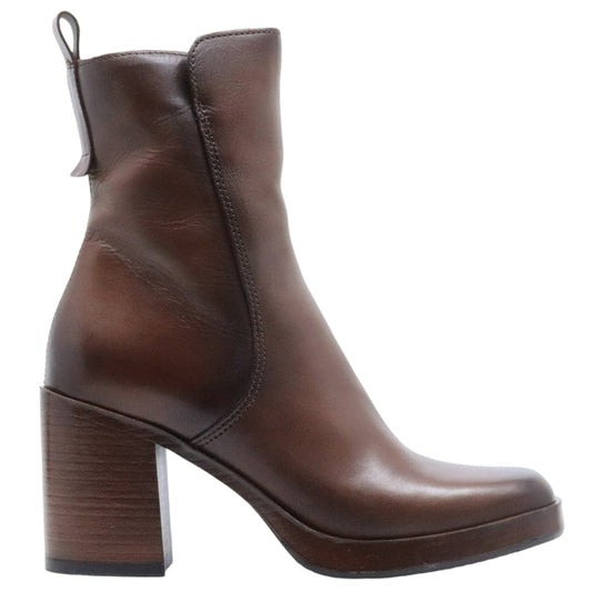 Stivaletto donna Mjus Maddalena P96212 in pelle marrone castagna 