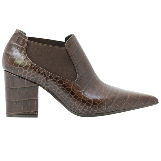 Anna F 1898 tronchetto donna in pelle cocco marrone 