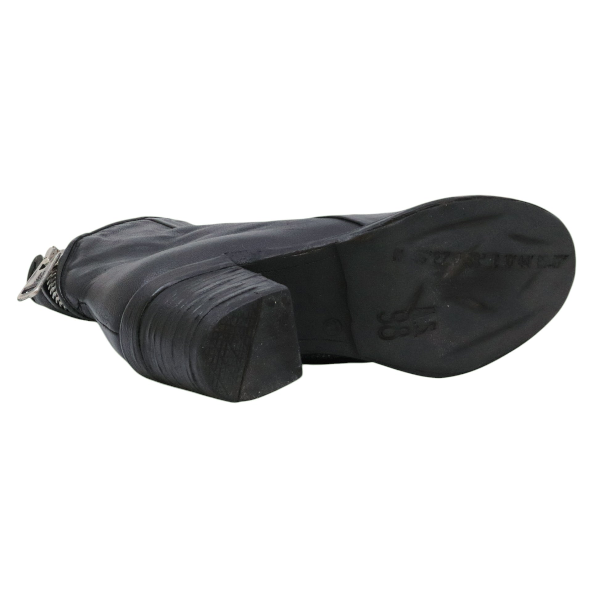 AS98 Jase A24208 stivaletto donna in pelle nera 