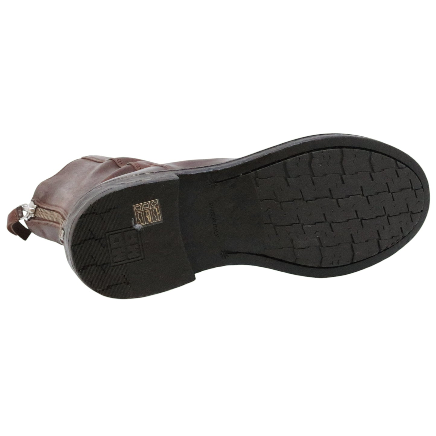 MOMA 50304C stivaletto uomo in pelle marrone tinta in capo con zip 