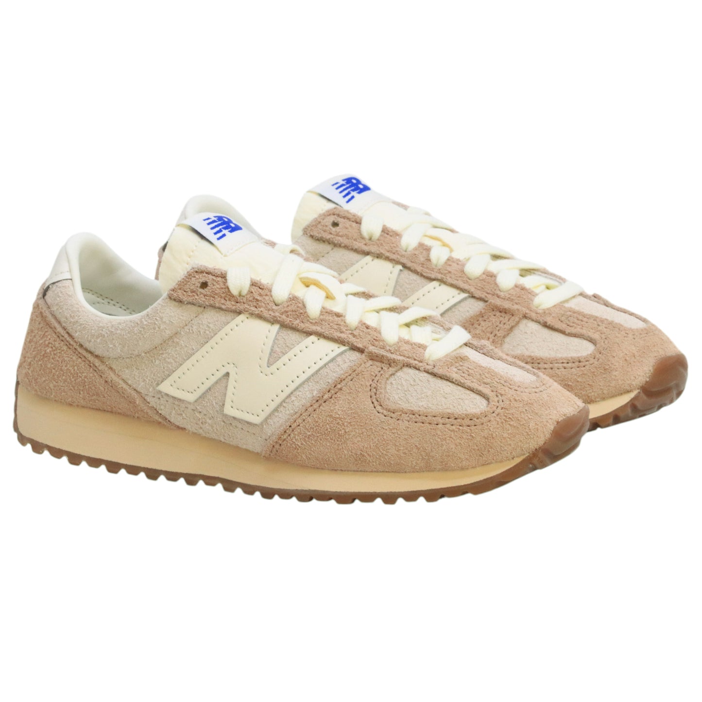 New Balance U 471 sneaker uomo in camoscio hairy suede bisque 