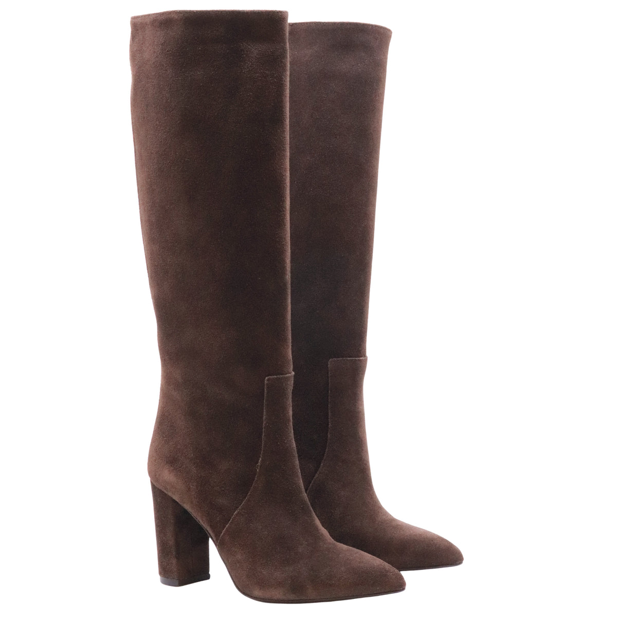 Ranyé 1000 Camoscio Testa di Moro stivale donna marrone tacco 9 cm 