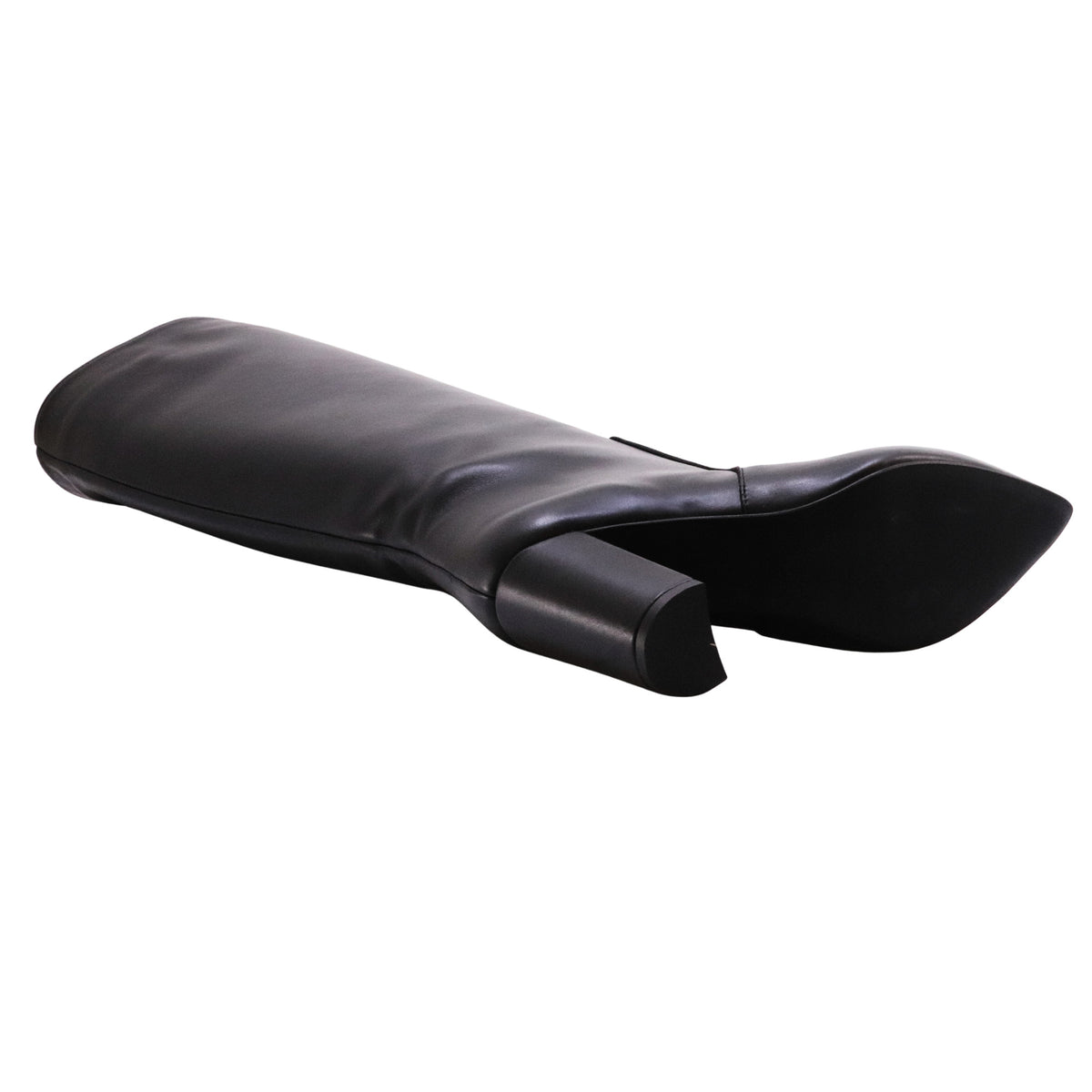 Ranyé 1000 Vitello Nero stivale donna in pelle nera tacco 9 cm 