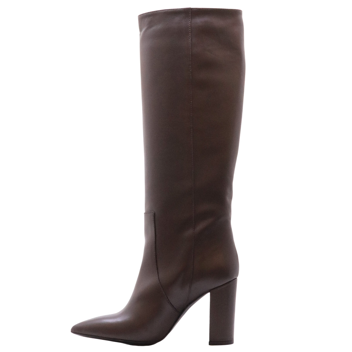 Ranyé 1000 Vitello Testa di Moro stivale donna in pelle marrone tacco 9 cm 