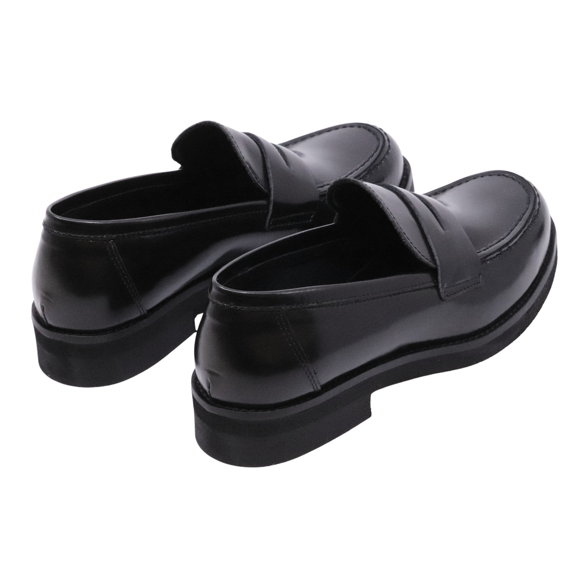 Ranyé 250 Abrasivato Nero mocassino donna in pelle spazzolata nera Made in Italy 