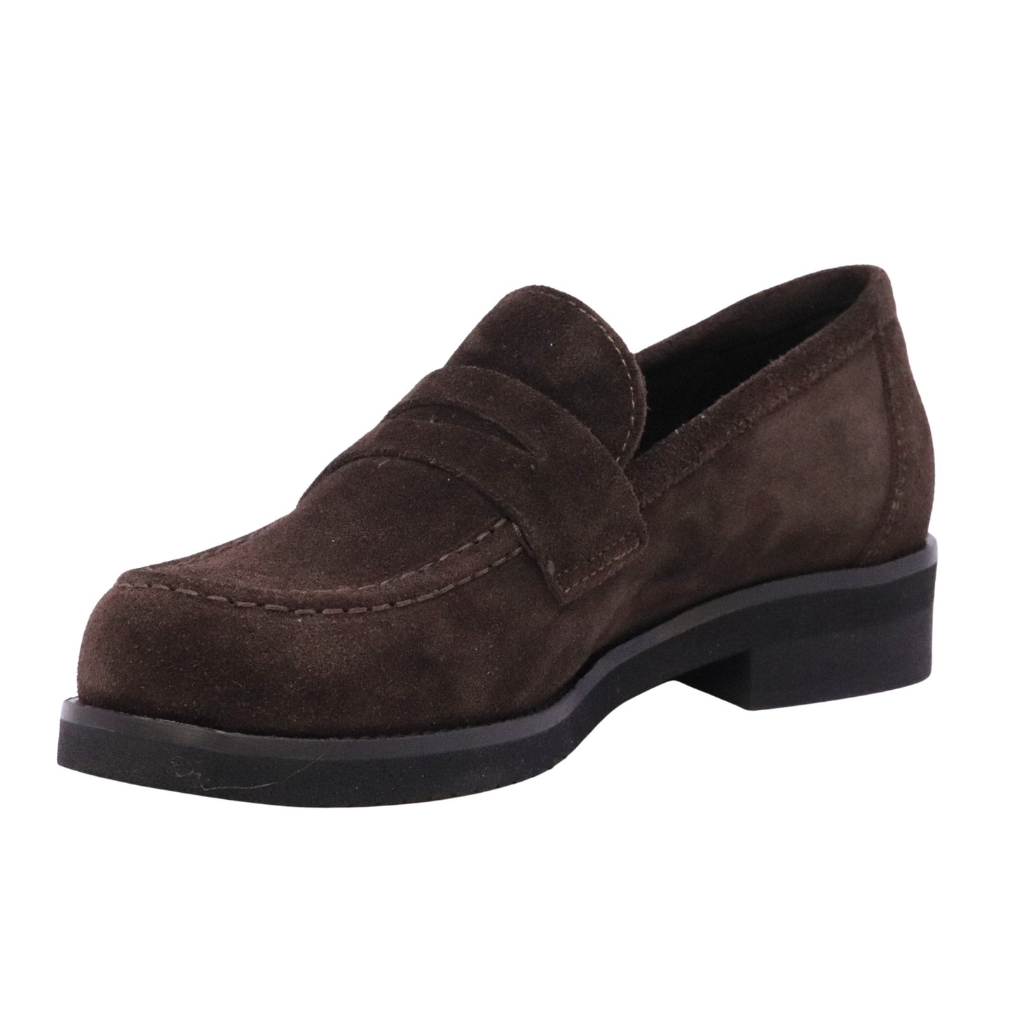 Ranyé 250 mocassino donna in camoscio marrone Made in Italy 