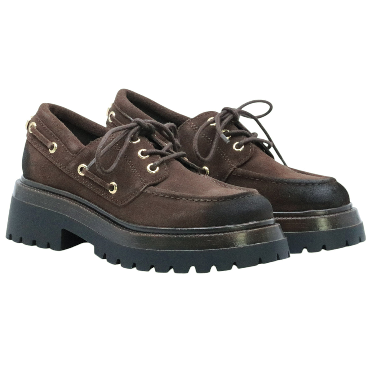 Steve Madden Detroit Brown Suede mocassino donna in camoscio marrone scuro 