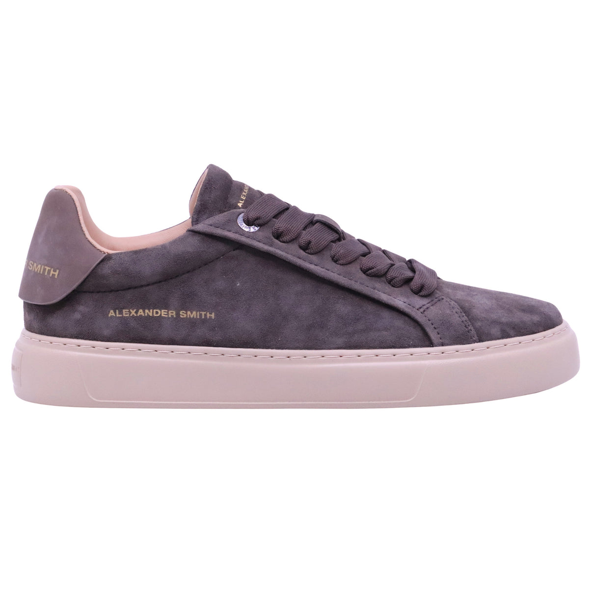 Alexander Smith Soho Uomo sneaker in camoscio slavato marrone scuro 