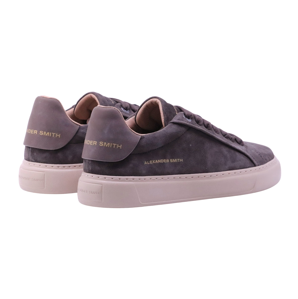 Alexander Smith Soho Uomo sneaker in camoscio slavato marrone scuro 