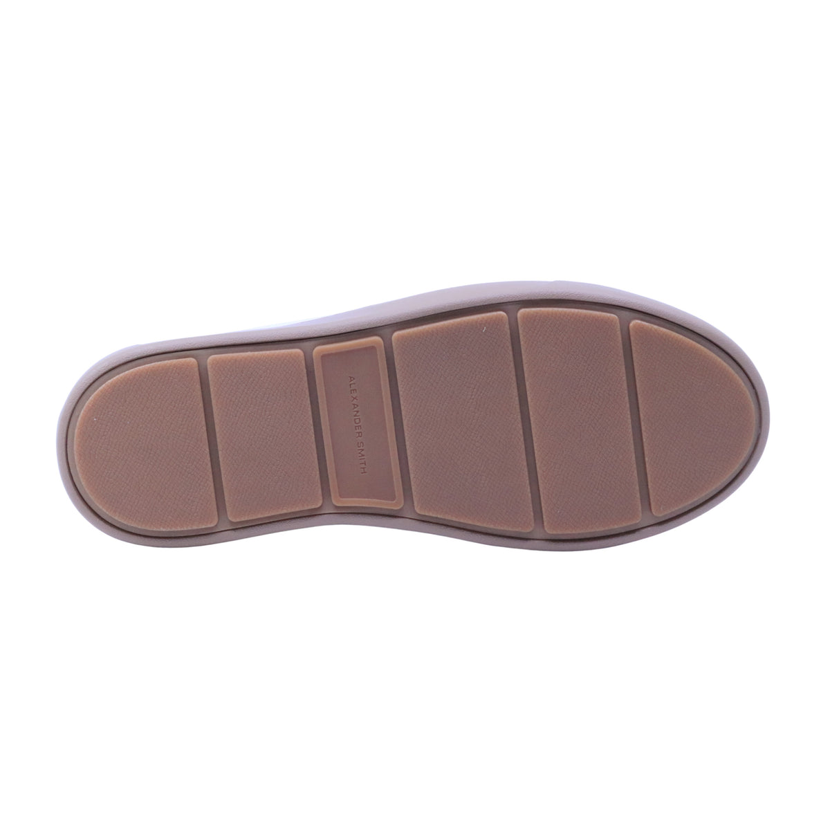 Alexander Smith Soho Uomo sneaker in pelle bianca con tallone marrone e suola miele 