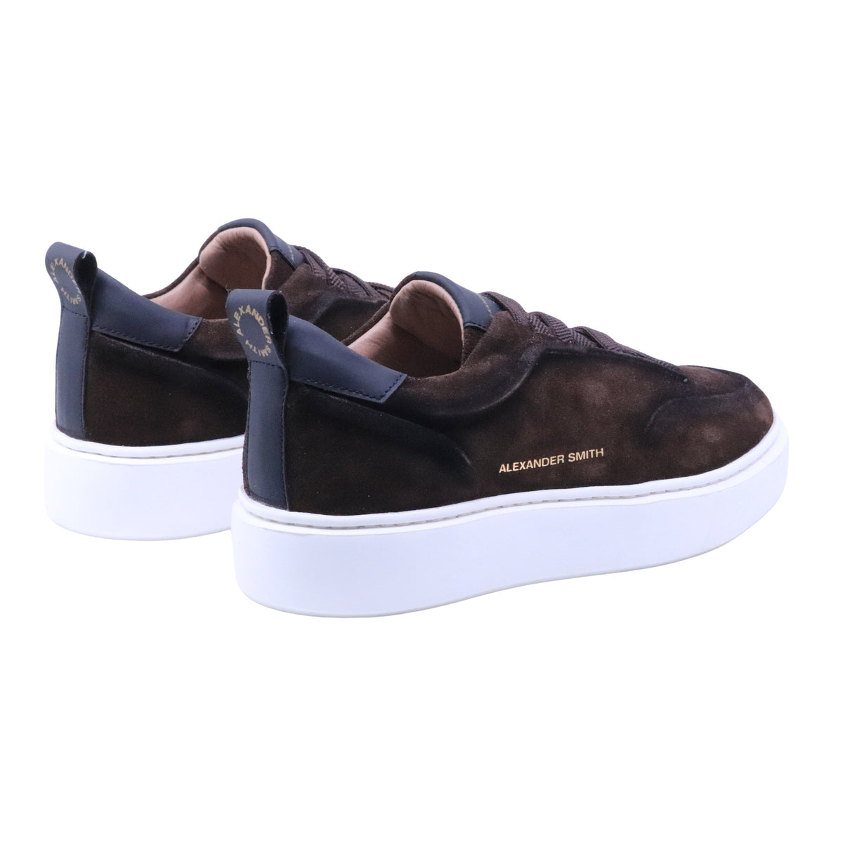 Alexander Smith York Man Dark Brown sneaker uomo in camoscio slavato marrone scuro 