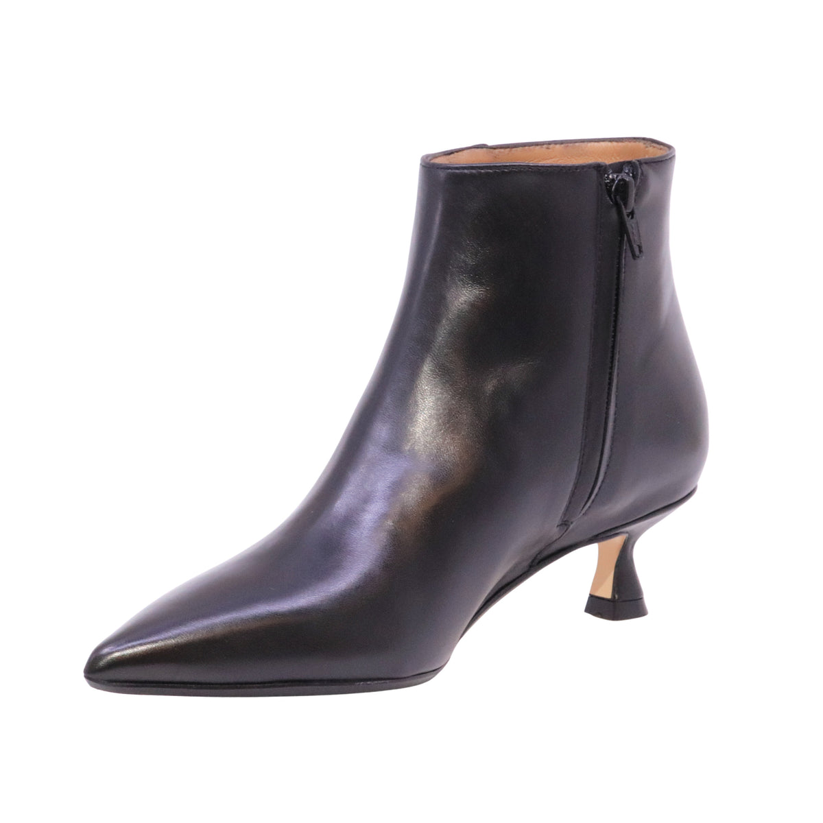 Anna F. 8017 Nappa Nero stivaletto tronchetto donna in pelle nera 