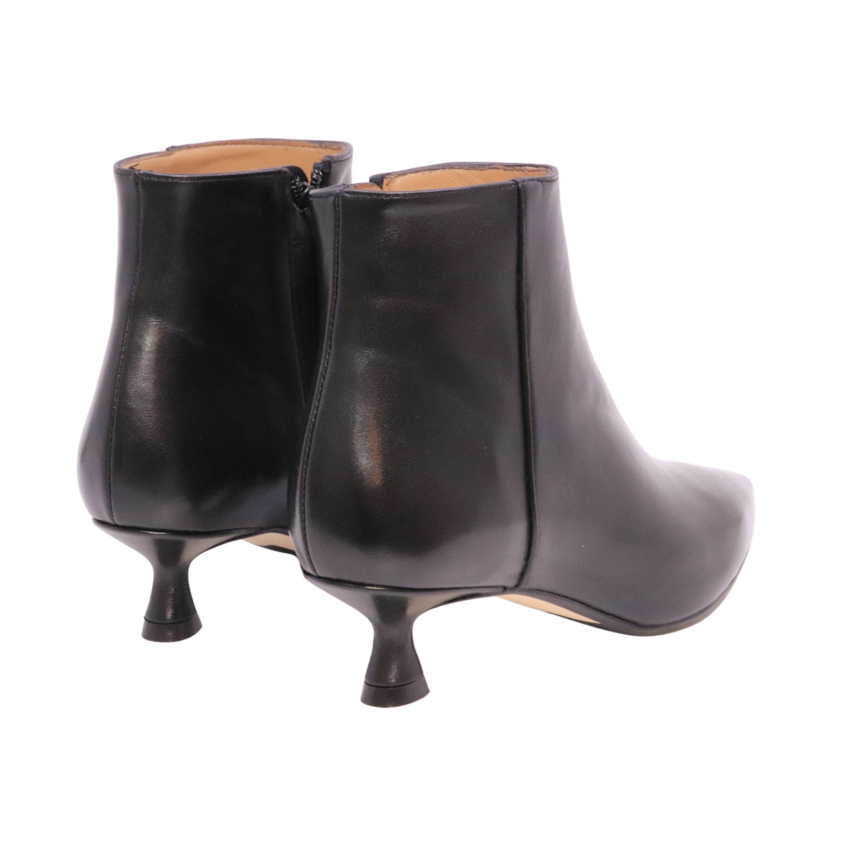 Anna F. 8017 Nappa Nero stivaletto tronchetto donna in pelle nera 
