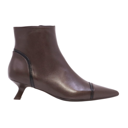 Anna F. 8042 Nappa Marrone stivaletto tronchetto donna in pelle marrone 