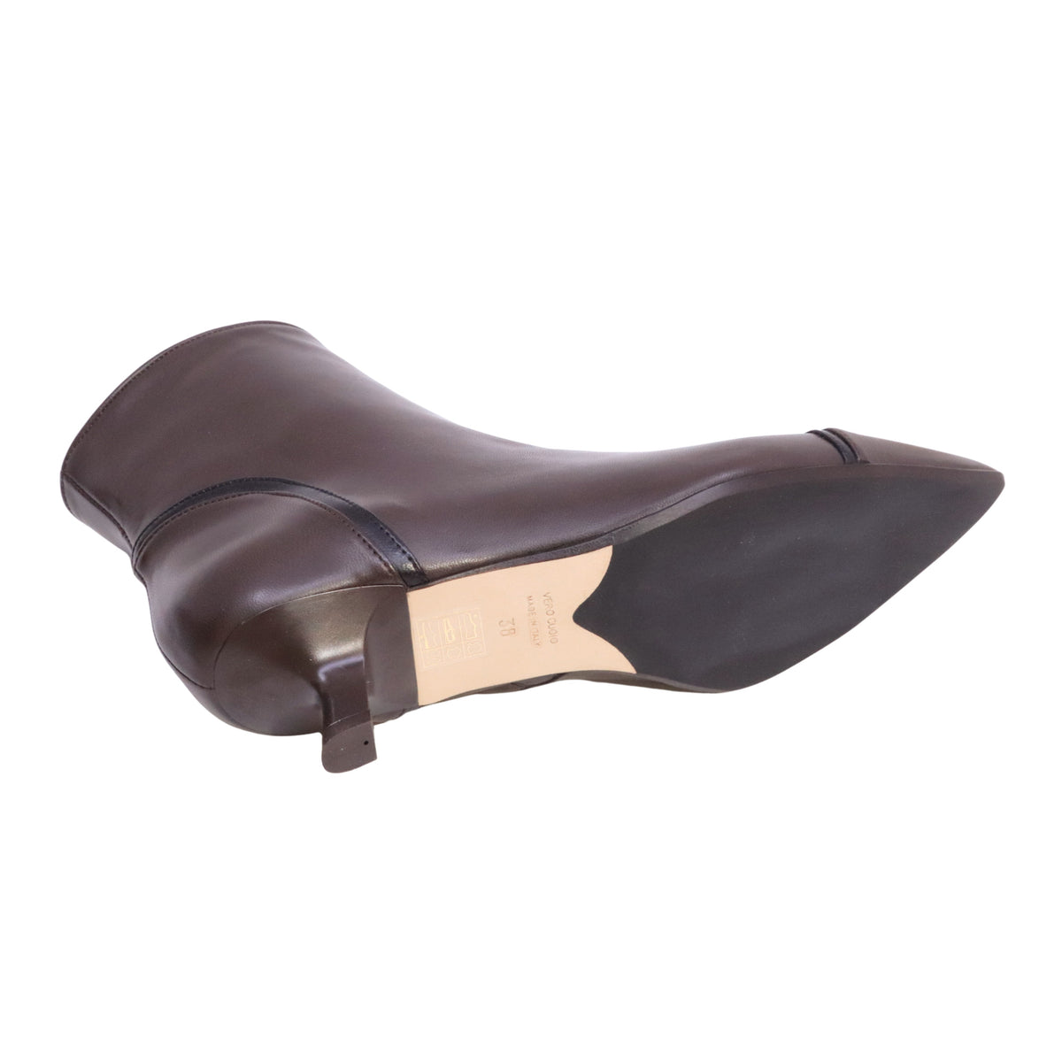 Anna F. 8042 Nappa Marrone stivaletto tronchetto donna in pelle marrone 
