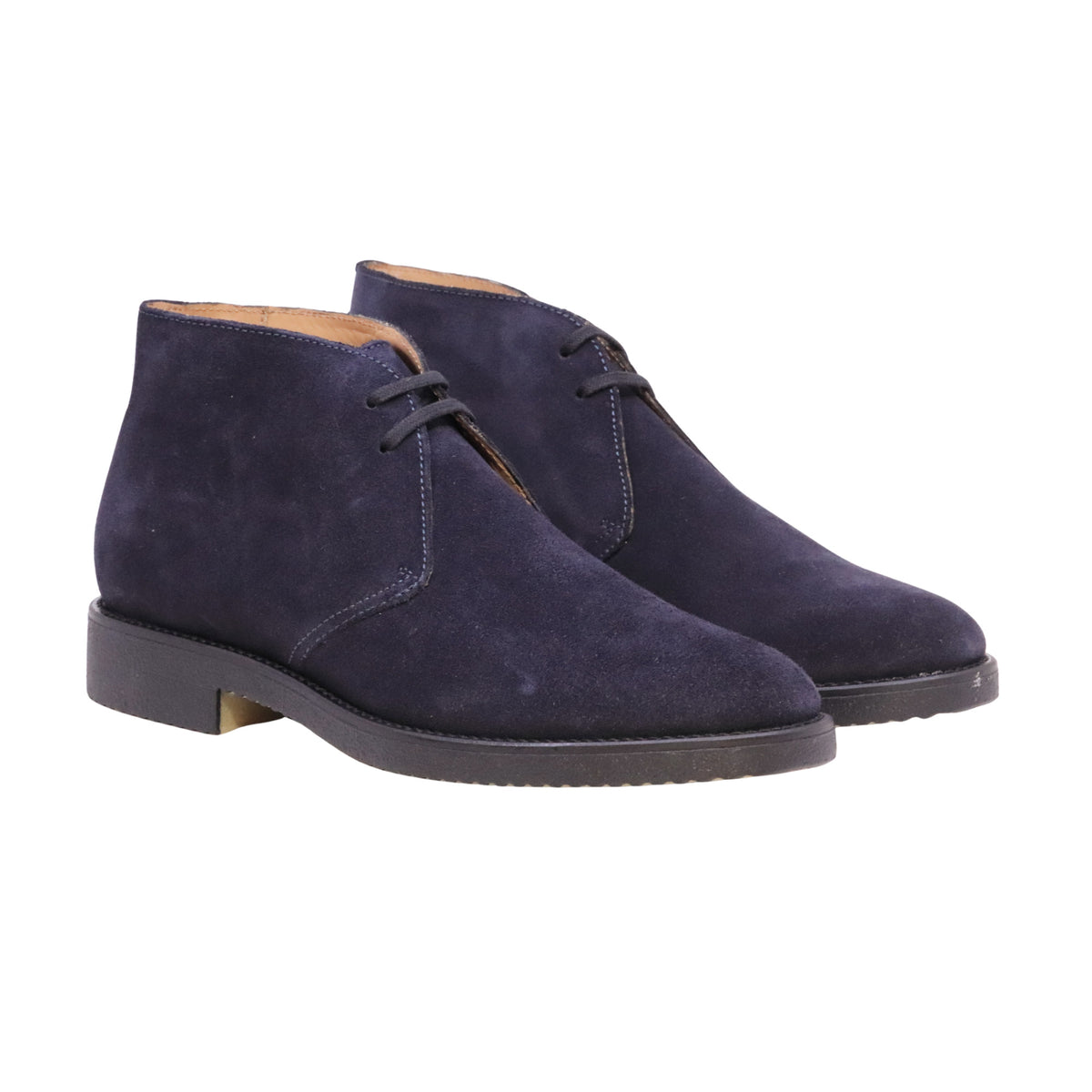 Antica Cuoieria 17671 Cortina Universe Blu polacchino uomo in camoscio blu 