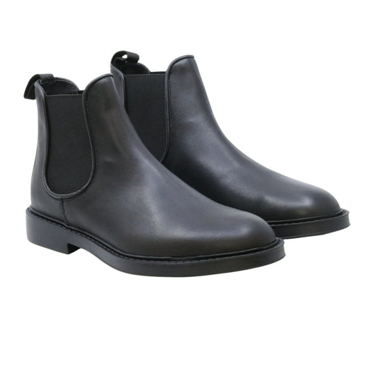 Antica Cuoieria 23048 Panama Nero Chelsea Boot uomo in pelle Made in Italy 