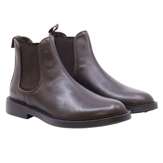 Antica Cuoieria 23048 Panama Testa di Moro Chelsea Boot uomo in pelle Made in Italy 