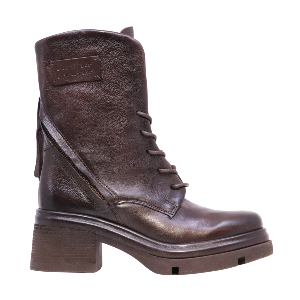 A.S.98 Eden A89229 Ebano stivaletto donna in pelle marrone 