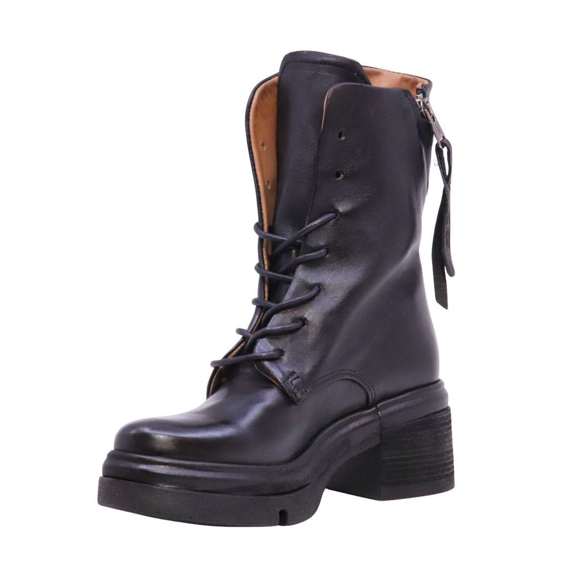 A.S.98 Eden A89229 Nero stivaletto donna in pelle nera 