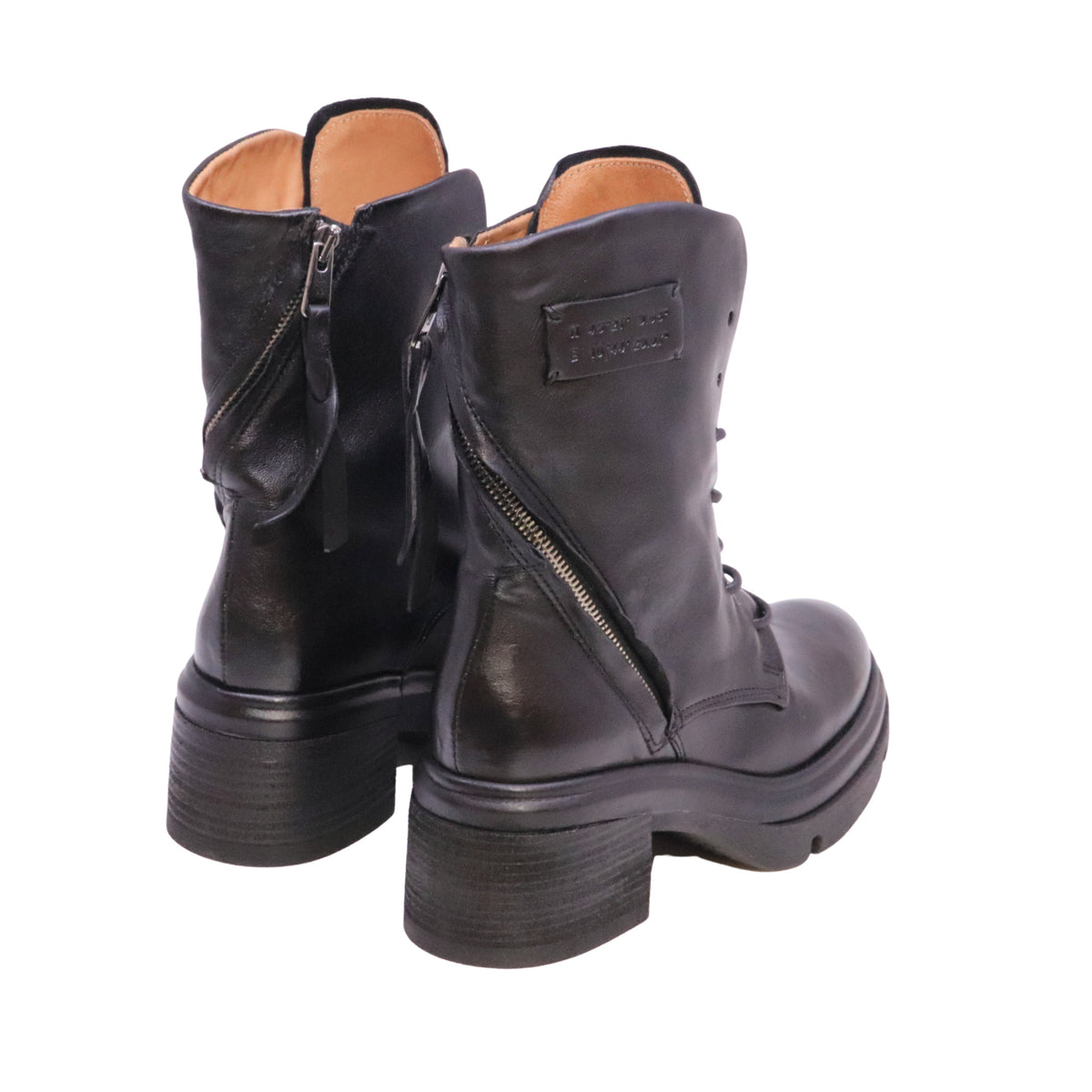 A.S.98 Eden A89229 Nero stivaletto donna in pelle nera 