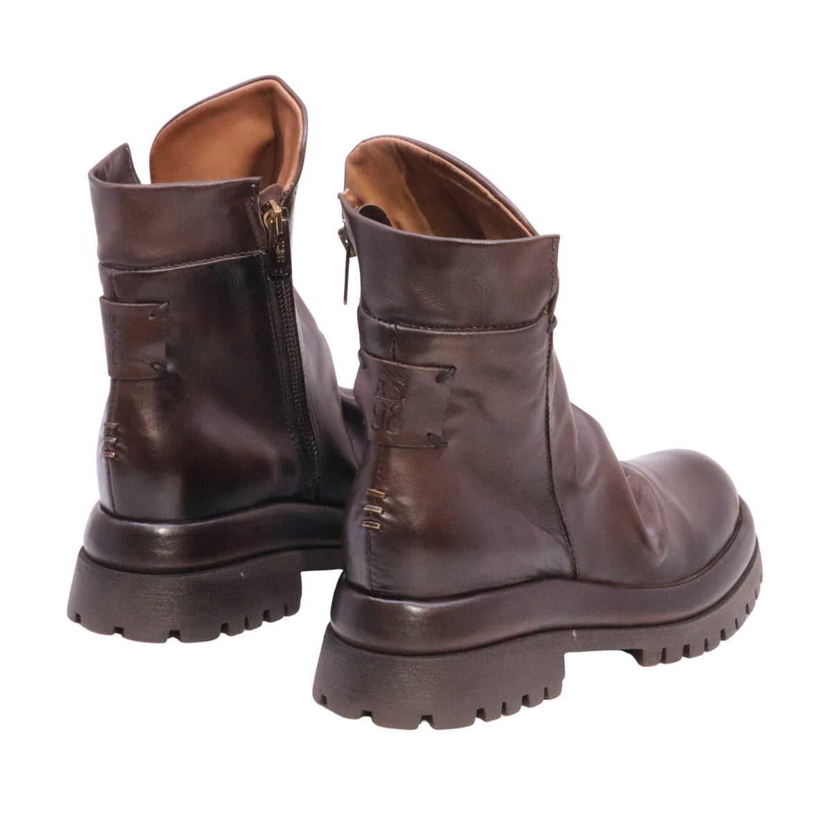 A.S.98 Deirdre B51240 Ebano stivaletto donna in pelle marrone 