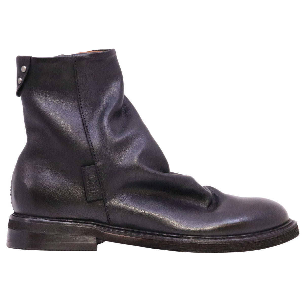 A.S.98 Lumen Z66201 stivaletto uomo in pelle nera con zip 