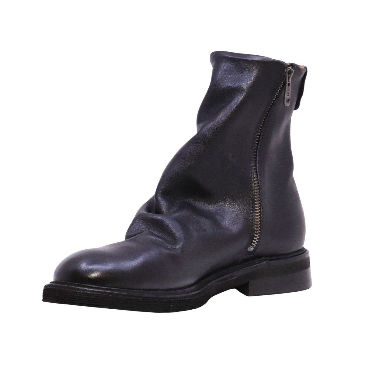 A.S.98 Lumen Z66201 stivaletto uomo in pelle nera con zip 