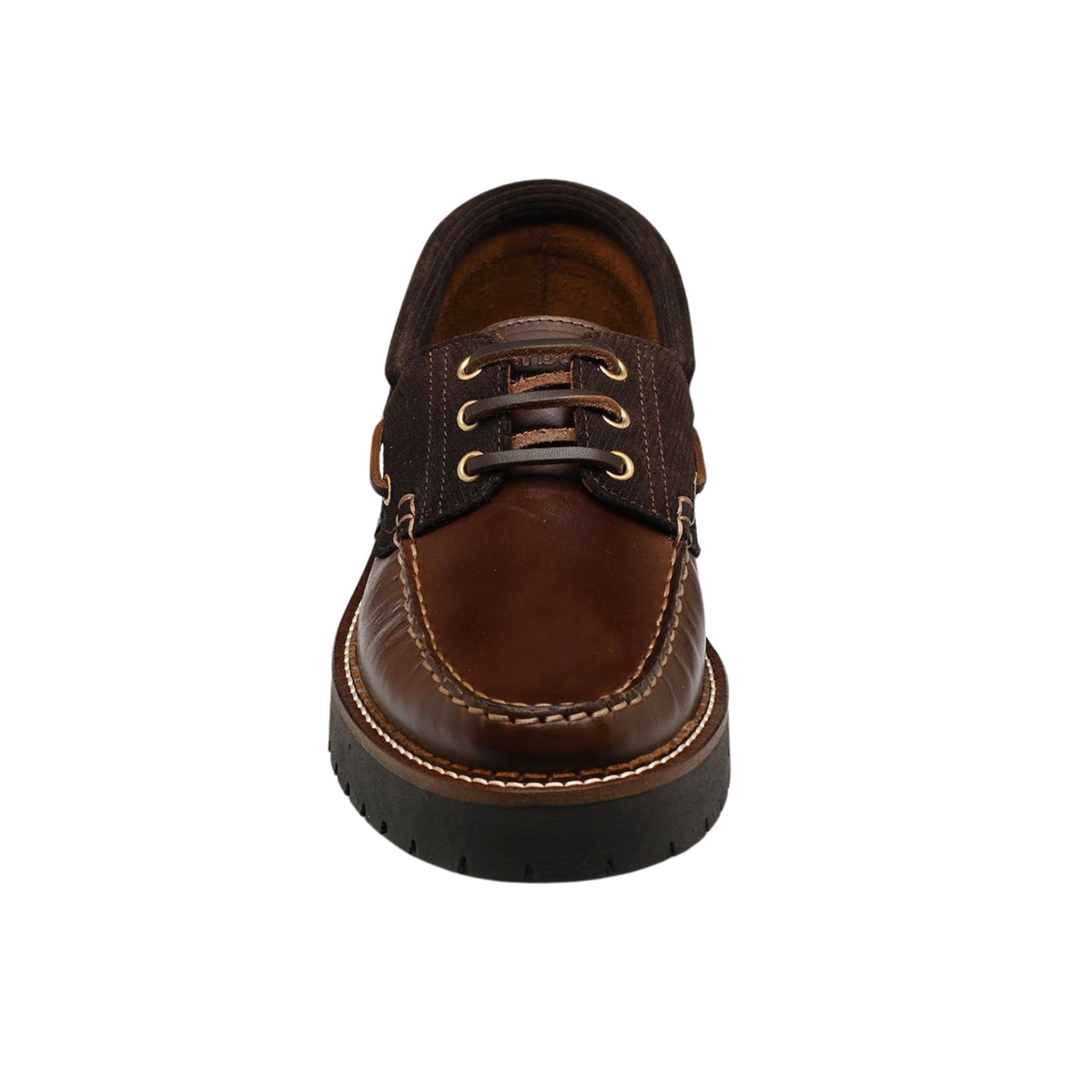 Barbour Darras Boat Shoe LFO0798 scarpa da barca donna in pelle marrone 