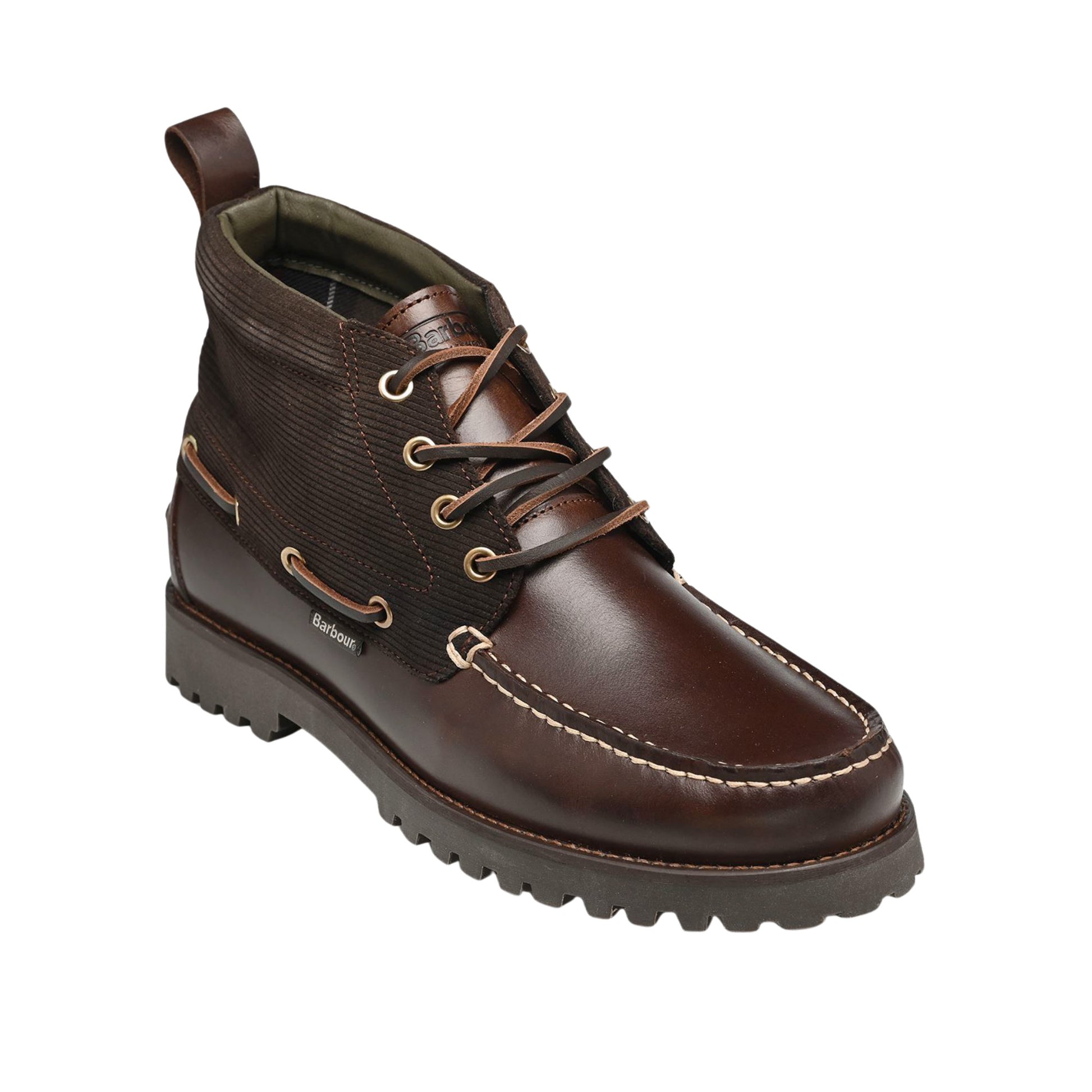 Barbour Harle Mid Chukka Boot MFO0848 stivaletto uomo in pelle marrone 