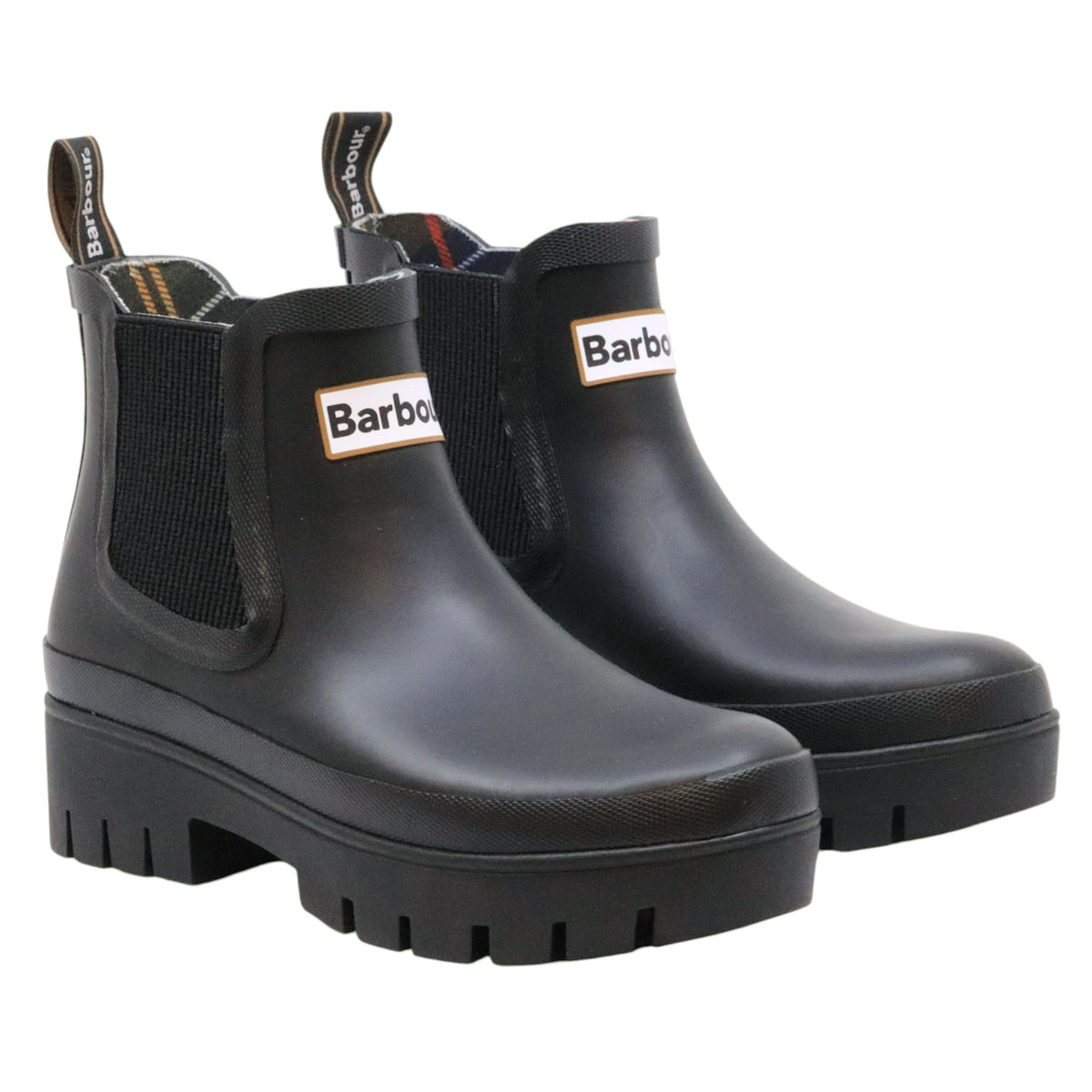 Barbour Halton LRF0100 tronchetto Chelsea donna in gomma nera 