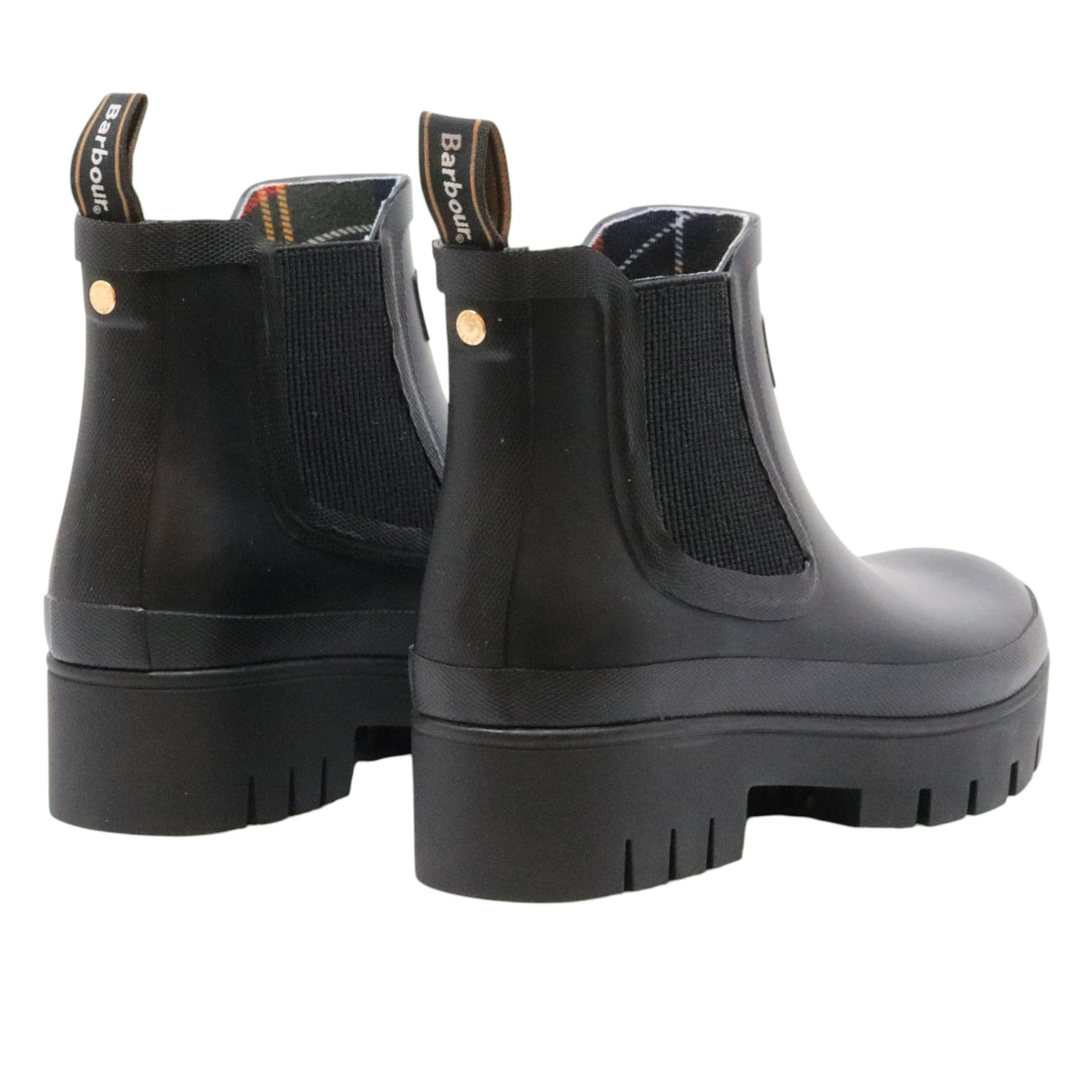 Barbour Halton LRF0100 tronchetto Chelsea donna in gomma nera 