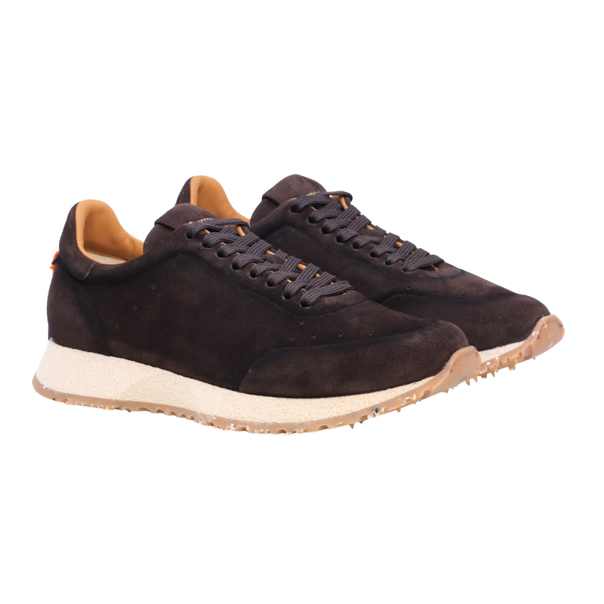 Barracuda BU3630A sneaker uomo in camoscio marrone con fondo running 