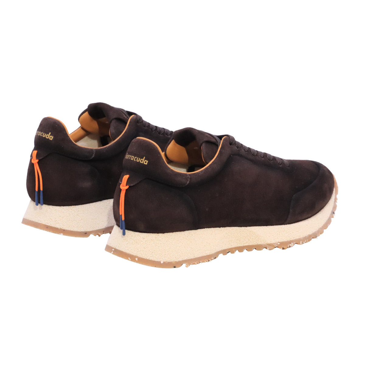 Barracuda BU3630A sneaker uomo in camoscio marrone con fondo running 