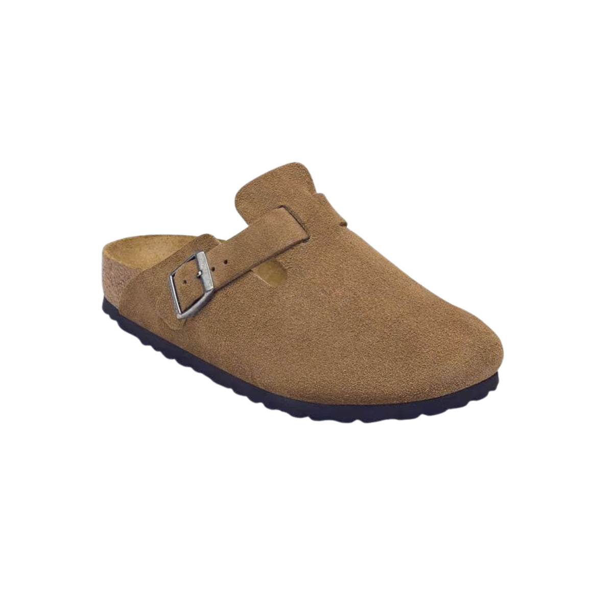 Birkenstock Boston 1032795 sabot unisex in pelle scamosciata Dark Tea 