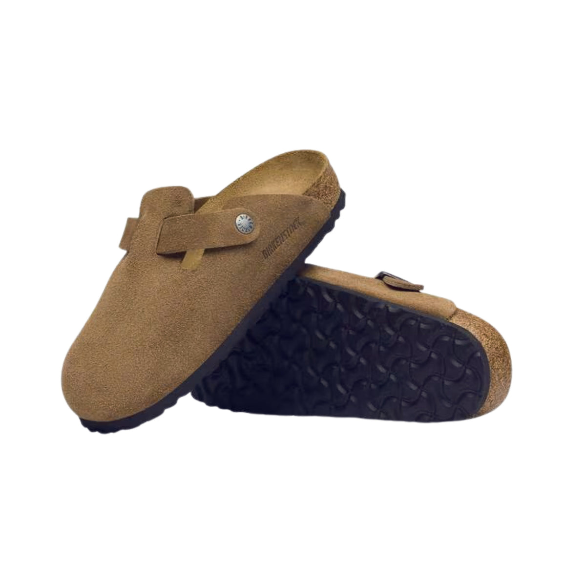 Birkenstock Boston 1032795 sabot unisex in pelle scamosciata Dark Tea 