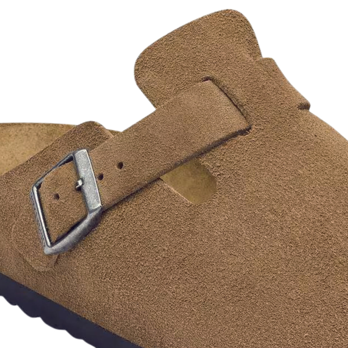 Birkenstock Boston 1032795 sabot unisex in pelle scamosciata Dark Tea 