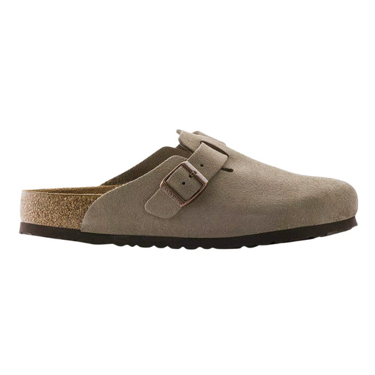 Birkenstock Boston 060463 sabot unisex in camoscio Taupe Narrow Fit 