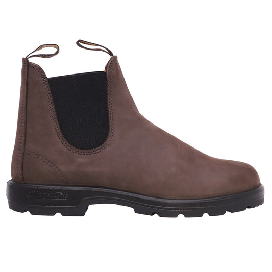 Blundstone 2345 Brown & Black stivaletto Chelsea unisex in nabuk marrone 