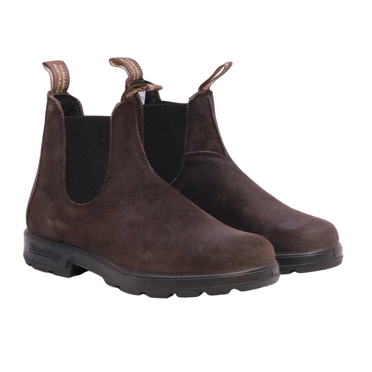 Blundstone 2610 Originals Dark Brown Chelsea boot unisex in camoscio cerato marrone scuro 