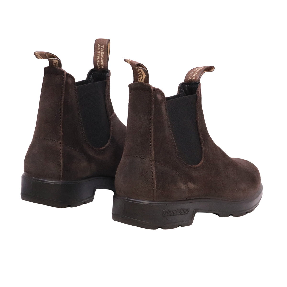 Blundstone 2610 Originals Dark Brown Chelsea boot unisex in camoscio cerato marrone scuro 