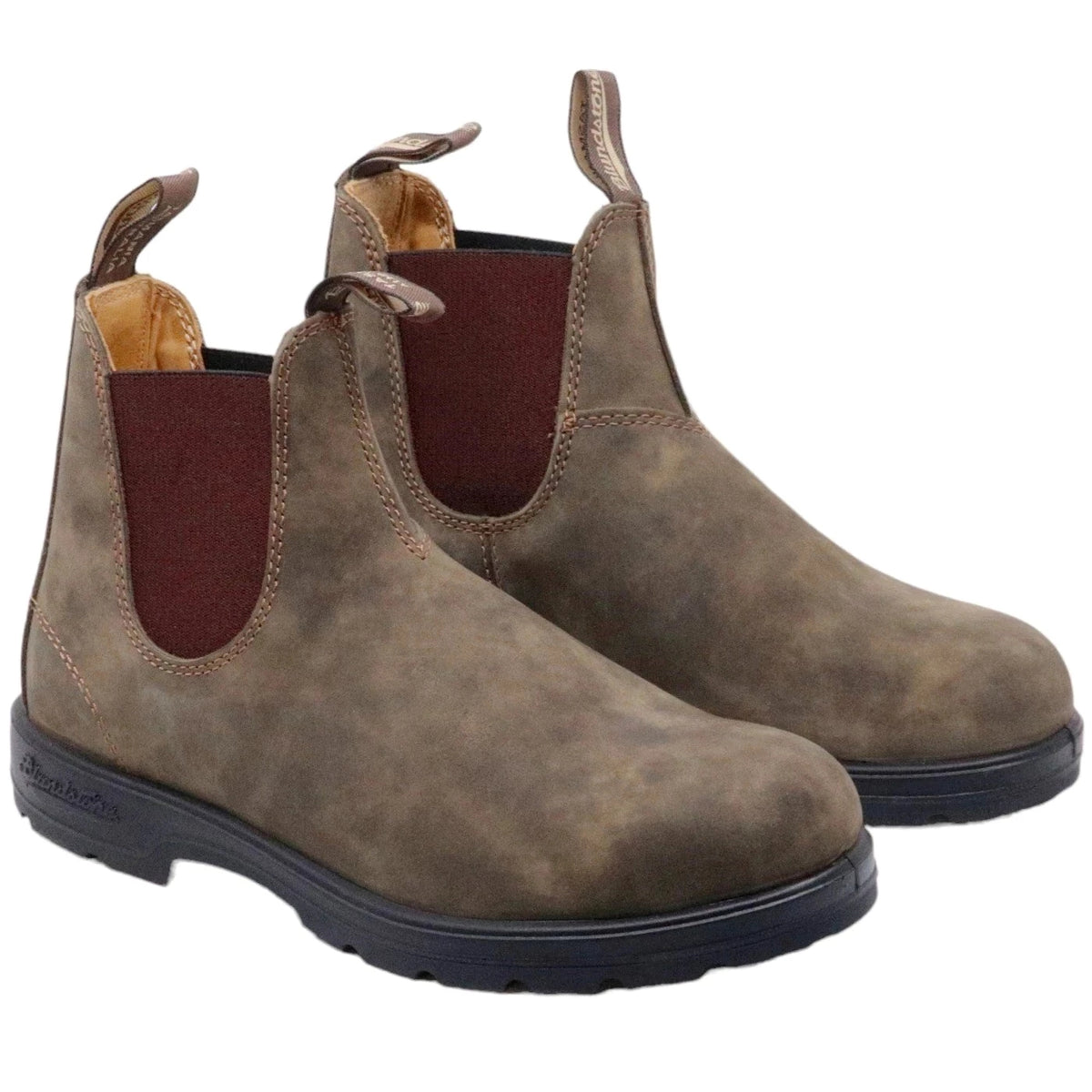 Blundstone 585 Rustic Brown stivaletto Chelsea unisex in pelle marrone 
