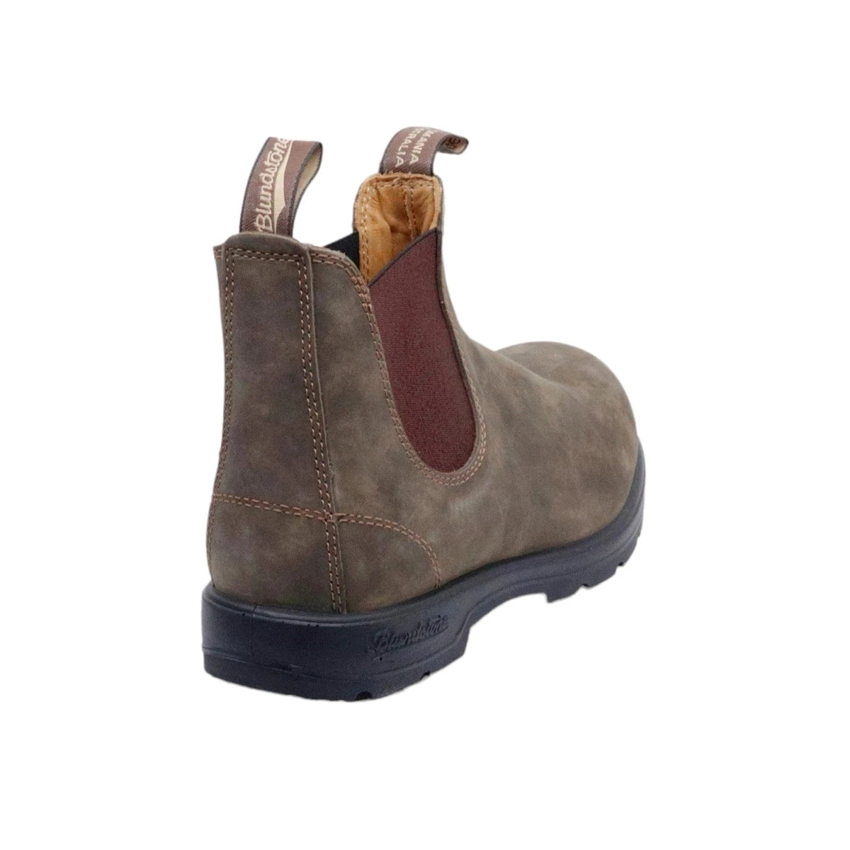 Blundstone 585 Rustic Brown stivaletto Chelsea unisex in pelle marrone 
