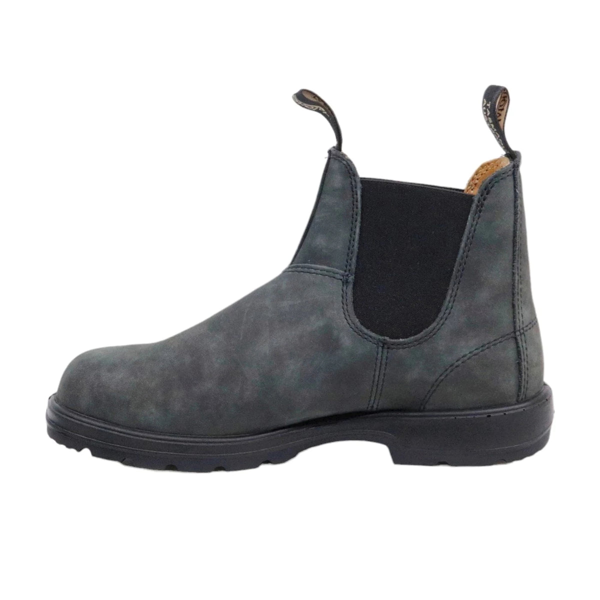Blundstone 587 Rustic Black stivaletto Chelsea unisex in pelle nera<BR/> 