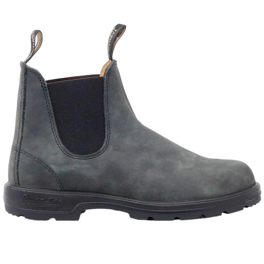 Blundstone 587 Rustic Black stivaletto Chelsea unisex in pelle nera<BR/> 