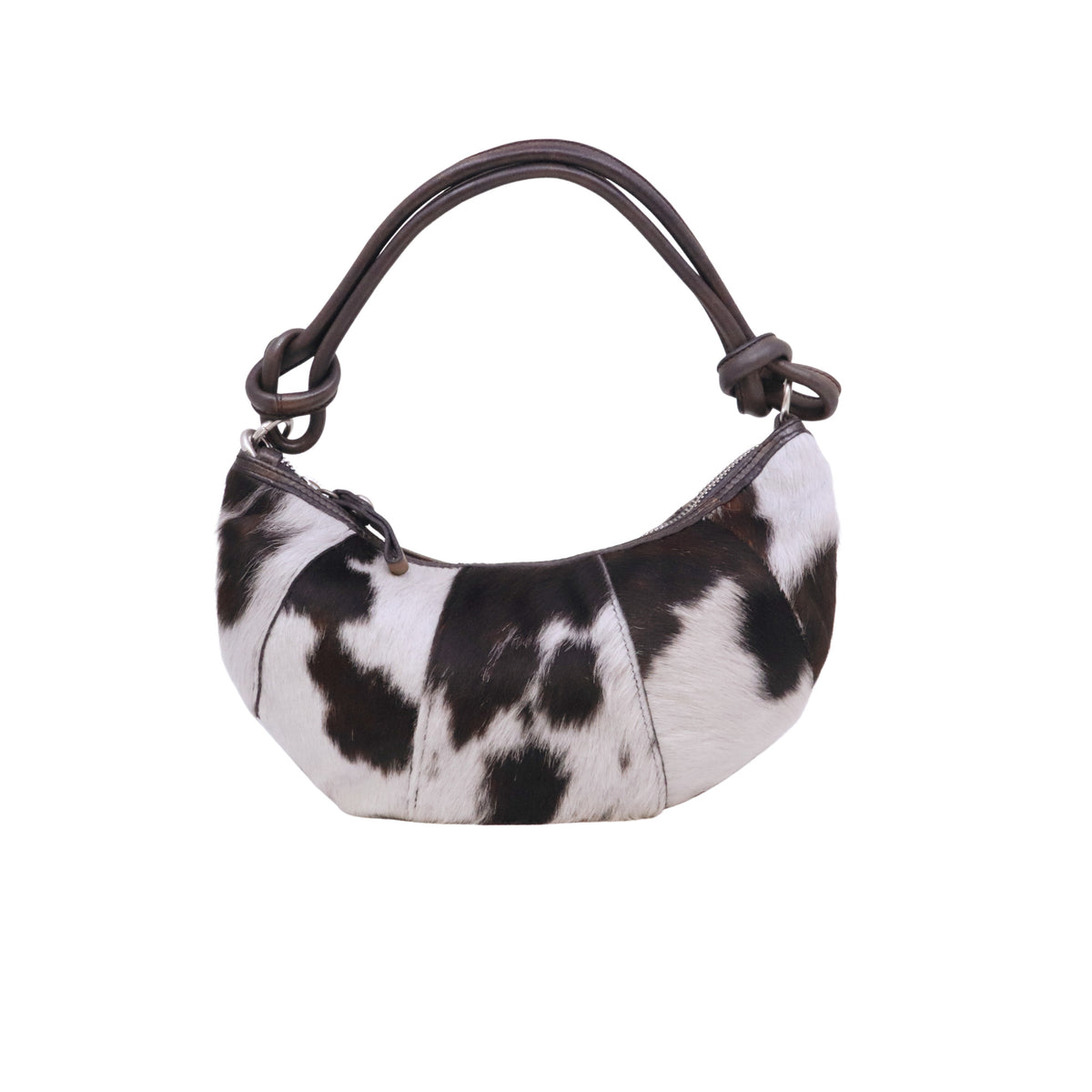 Campomaggi Sole C045570ND borsa monospalla donna in pelle grigia e cavallino Made in Italy 