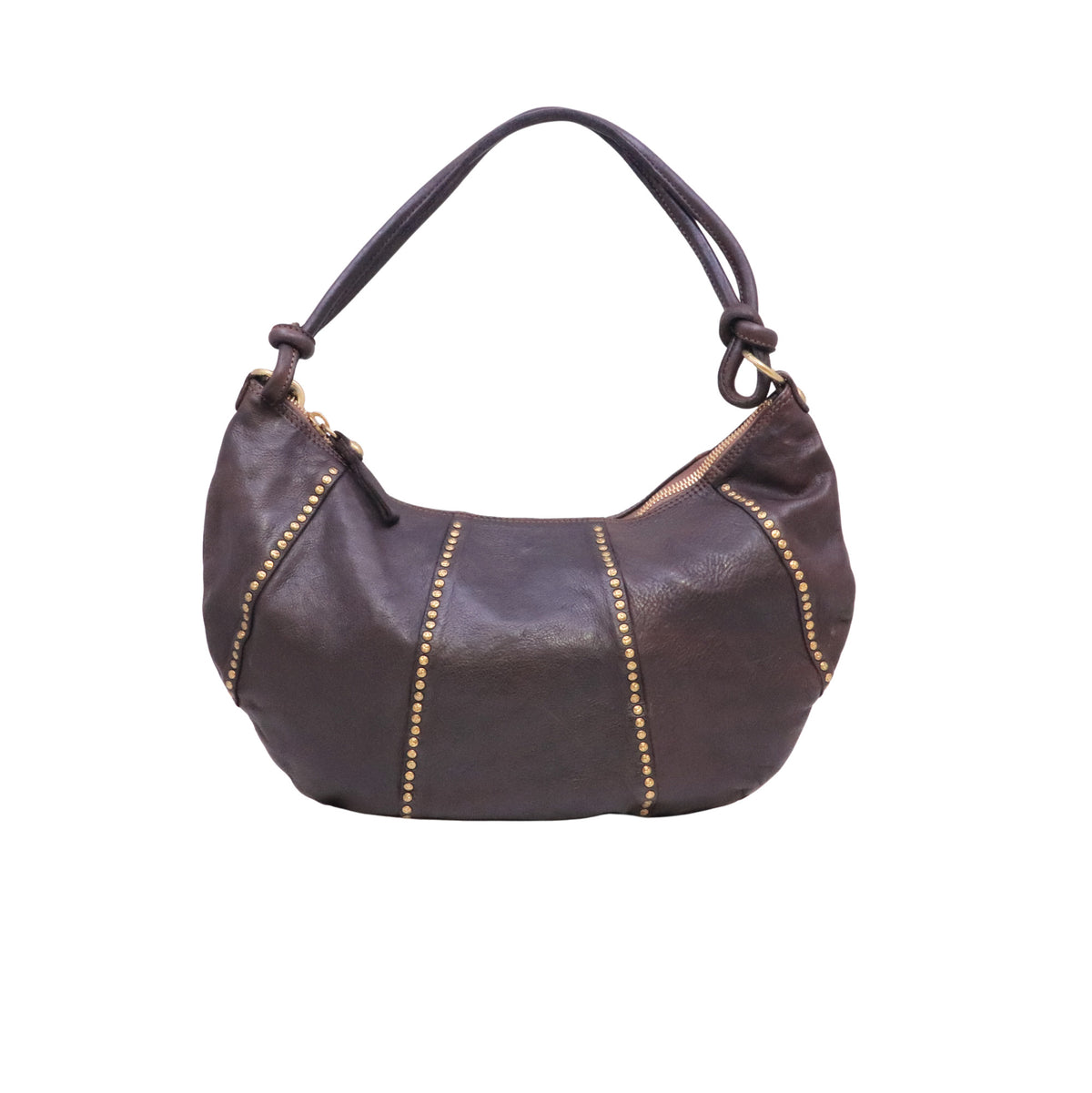 Campomaggi Sole C045930 borsa monospalla grande donna in pelle testa di moro 